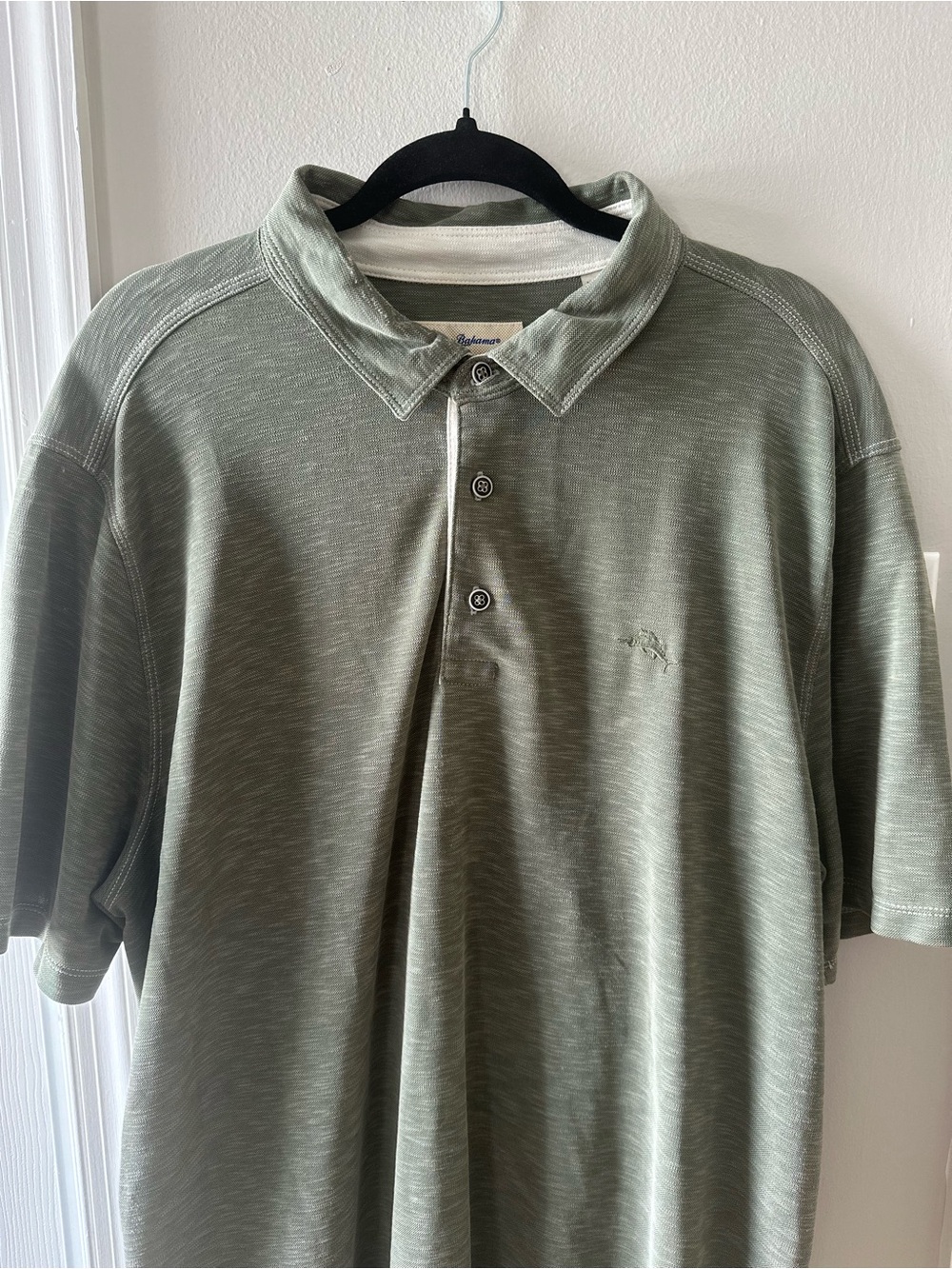 Tommy Bahama Short-Sleeve Polo in Olive Green Wash